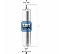 UFI Filters, Filtro Gasolio 31.926.01, Filtro Carburante per Ricambio, Adatto ad