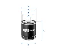 UFI Filtro 23.632.00 per Ford Ecosport Fiesta VII 1.1 1.0 Ecoboost Land Rover