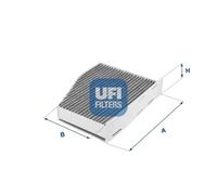 UFI Filtro Abitacolo Carboni Attivi per VW Golf VI 5K1 Audi A3 Sportback 8PA