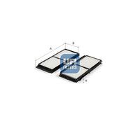 UFI Filtro Abitacolo Filtro Antipolline Adatto Per Mazda 3 BL Berlina