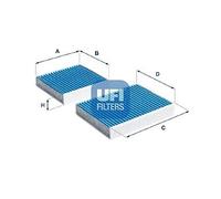 UFI Filtro Abitacolo per Peugeot 207 Cc WD_ 1.6 16V 208 Ca _ _ 1.2 Puretech 82