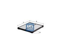 UFI Filtro Antipolline Abitacolo Adatto A per Suzuki Kizashi Fr