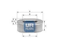 UFI Filtro Aria Inserto Filtro Adatto A per Ferrari 208/308 Coupé Dino GT4