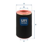 UFI Filtro Aria Inserto Filtro per Fiat Ducato Scatola 130 Multijet 2.3 D 115