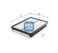UFI Filtro Aria Inserto Filtro per Kia Sorento II 2.2 Crdi 4WD Hyundai Grand