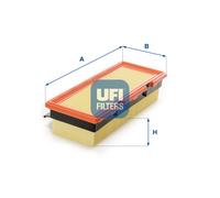 UFI Filtro Aria Inserto Filtro per Renault Kangoo Express D 65 1.9 30.108.00