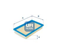 UFI Filtro Aria Inserto per Fiat Cinquecento 0.9 Ad.es. S 0.7i 0.7 30.858.00
