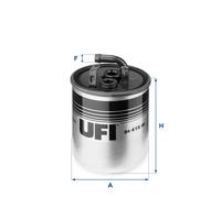 UFI Filtro Carburante Adatto A per Mercedes-Benz Sprinter 4-T Bus