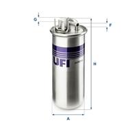 UFI Filtro Carburante Adatto Per Audi A6 Allroad