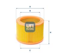 UFI Filtro Dell'Aria Filtro Per Citroën Berlingo Furgone 1.9 D 70 1.8 27.271.00