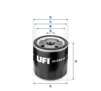 UFI Filtro Olio 23.299.00 Per Opel Meriva Astra H 1.6 1.8 2.0 TURBO Fiat Stilo