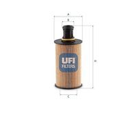 UFI Filtro Olio Inserto Per Land Rover Defender Station Wagon 3.0 D250 Mhev