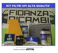 UFI KIT FILTRI (4 PEZZI) TAGLIANDO ALFA ROMEO 147 1.9 1900 JTD JTDM MULTIJET