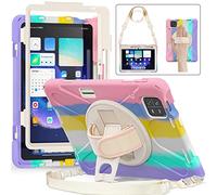 UFinetech Cover Xiaomi Pad 6, Custodia Tablet Xiaomi Mi Pad 6 Pro, Supporto Girevole a 360, Cinghia a Mano e Tracolla, Astuccio, Antiurto Tablet Bambini Custodia Mi Pad 6/6 Pro, Rosa Flash