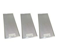 Ufixt 3 filtri antigrasso in metallo per cappa da cucina, 185 mm x 465 mm, adatti per AEG, Ariston, Atag, Baumatic, Beko e Belling
