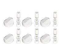 Ufixt® - Manopole di controllo e adattatori universali, 6 pezzi, per forni, microonde e grill Hotpoint, Howdens, Hygena, Indesit, Lamona e LG, colore: bianco