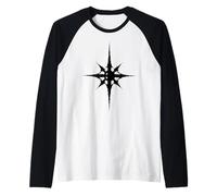 UFO 8 Stelle a Punta Declassificate UAP Disclosure Alien Craft Maglia con Maniche Raglan