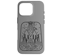 UFO Abduction Invasione aliena Arte minimalista Custodia per iPhone 16 Pro