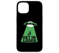 UFO Alien abduction get in loser Custodia per iPhone 13