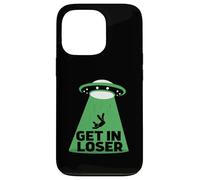 UFO Alien abduction get in loser Custodia per iPhone 13 Pro