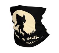 UFO Alien And Bigfoot Moon1 Decorazione Facciale Multiuso Ghetta Protezione UV Fascia per Capelli per attività Pesca Ciclismo 26X30CM