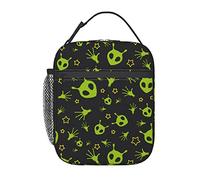 Ufo Alien And Star Pranzo Tote Portatile Borse Termiche Riutilizzabile Borsa Per Il Pranzo Per Palestra Lavoro Campeggio