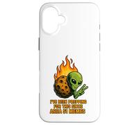 UFO Alien on Asteroid Invasion - per gli amanti dei meme dell'Area 51 Custodia per iPhone 16 Plus
