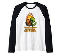 UFO Alien on Asteroid Invasion - per Gli Amanti dei Meme dell'Area 51 Maglia con Maniche Raglan