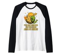 UFO Alien su asteroide interstellare per Gli Amanti dei Meme dell'area 51 Maglia con Maniche Raglan
