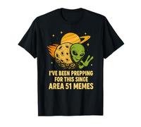 UFO Alien su asteroide interstellare per Gli Amanti dei Meme dell'area 51 Maglietta