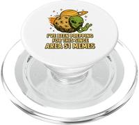 UFO Alien su asteroide interstellare per gli amanti dei meme dell'area 51 PopSockets PopGrip per MagSafe
