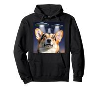 UFO Alieni a Tema Corgi Corgi Decor Cozy Corgi Lovers Corgis Felpa con Cappuccio