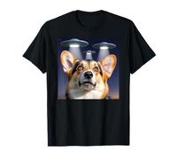 UFO Alieni a Tema Corgi Corgi Decor Cozy Corgi Lovers Corgis Maglietta