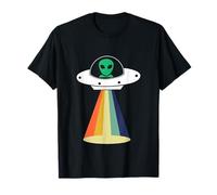 UFO Astronave Alien Abduction, Fun Retro Area 51 UAP ET Regalo Maglietta