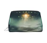 UFO At Night - Elegante trousse da viaggio da donna, con stampa di notte, trousse da viaggio per il fine settimana, Argento, Taglia unica, Classico