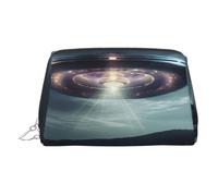 UFO At Night - Elegante trousse da viaggio da donna, con stampa di notte, trousse da viaggio per il fine settimana, Argento, Taglia unica, Classico