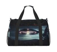 UFO at Night Print Versatility Ample Space Borsa da viaggio elegante funzionale per attività all'aperto