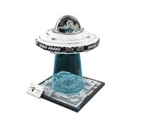 UFO Building Block Nave Astronave Assemblaggio Ornamento Puzzle Modello Building Block Scienza Aerospaziale Puzzle Assemblaggio Giocattoli