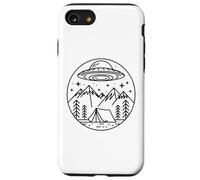 UFO - Camicia da campeggio Alien Astronave Escursioni in montagna Custodia per iPhone SE (2020) / 7/8