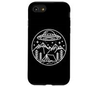 UFO - Camicia da campeggio Alien Astronave Escursioni in montagna Custodia per iPhone SE (2020) / 7/8