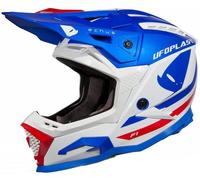 UFO - Casco Echus Blue / Bianco / Rosso 2023 Blu L