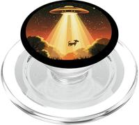UFO divertente trasmette un cane per un'avventura spaziale PopSockets PopGrip per MagSafe