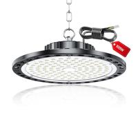 UFO Faretto LED - 100W 10000LM UFO Lampada Da Officina Industriale con Trasformatore LED, IP65 Impermeabile 6500k Bianco Freddo Lampada da Garage per Fabbrica, Officina, Fienile, Negozio