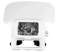 UFO Plast mascherina portafaro con faro alogeno modello Honda XR 250 400 600 bianco universale con elastici per il montaggio