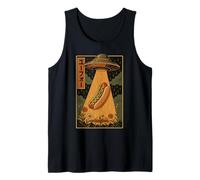 UFO Hot Dog Vintage Giapponese Alien Rapimento Canotta