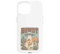 Ufo Howdy Desert Coyote Custodia per iPhone 15