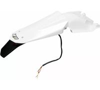 UFO HU03333#041 ENDURO REAR FENDER W LED-LIGHT TE/TC WHITE HUSQVARNA TE 450 2009