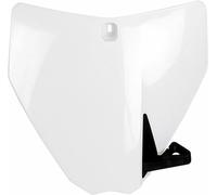 UFO HU03355#041 FRONT NUMBER PLATE TC/FC WHITE HUSQVARNA TE 250 2014