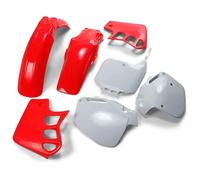 UFO Turkey Kit plastiche per Honda CR 500 1995-2000 completo 9 pezzi Rosso/Bianco Hokit089f@999k