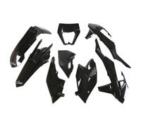 UFO Turkey Kit plastiche KTM EXC/EXC-F 125-500 2017-2019 con portafaro Nero
